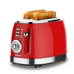 Sale MyMobel TOSTADOR RETRO SOGO TOS-SS-5460 PAN MOLDE 2 RAN 850W ROJO